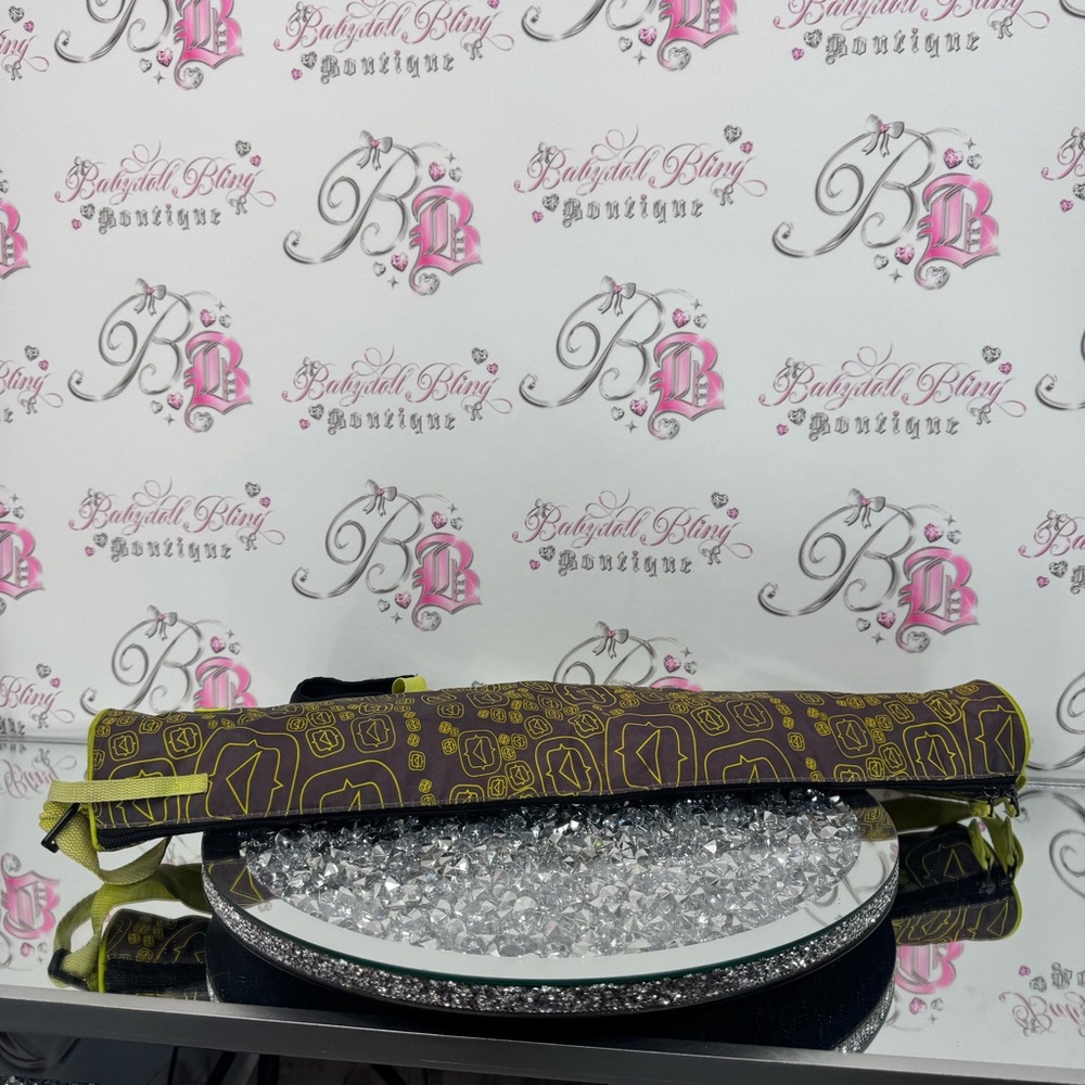 Outbound bag carry cans camping style bag Brown and Yellow Patterned hiking